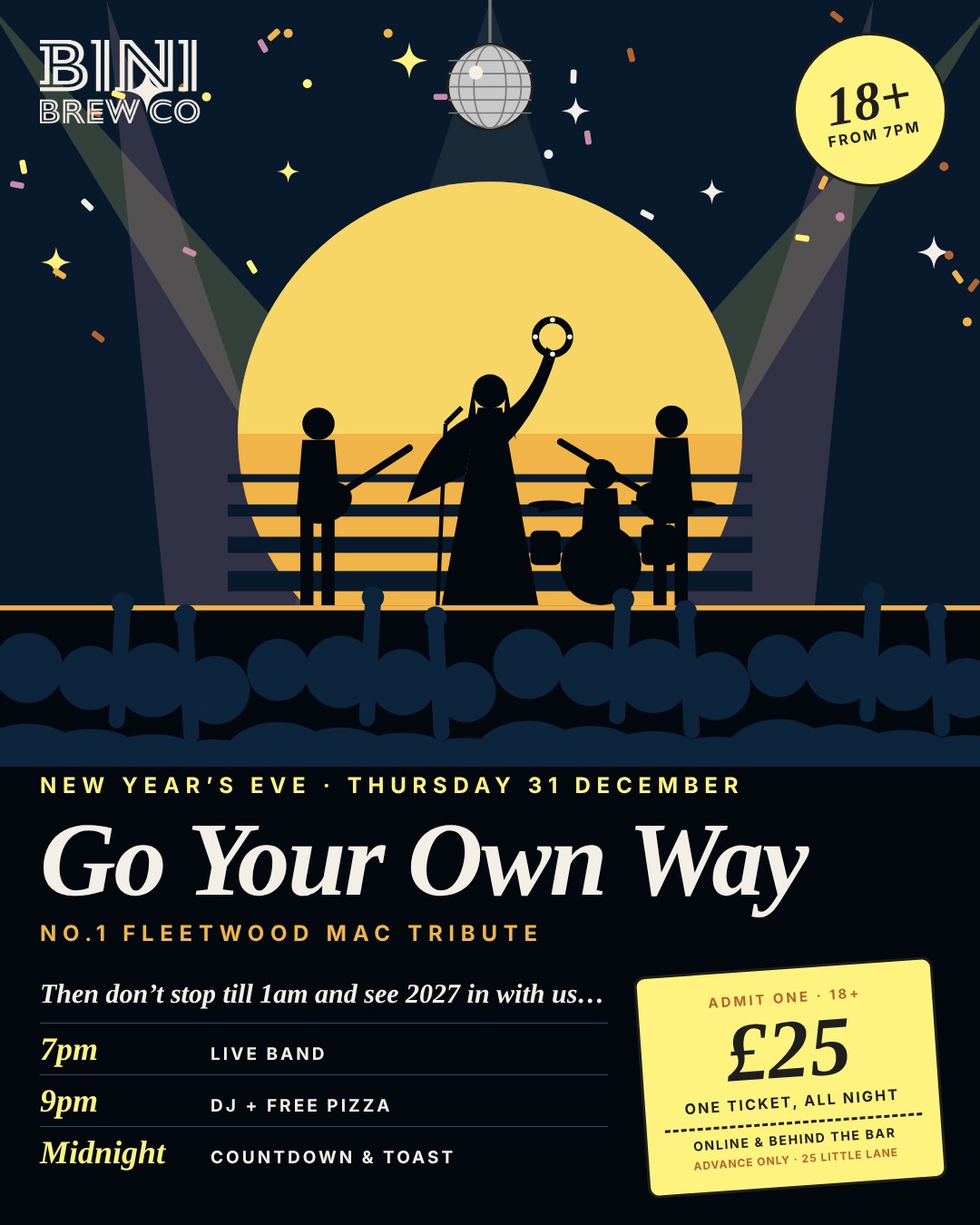 NYE 2026 – Go Your Own Way Live + After Party